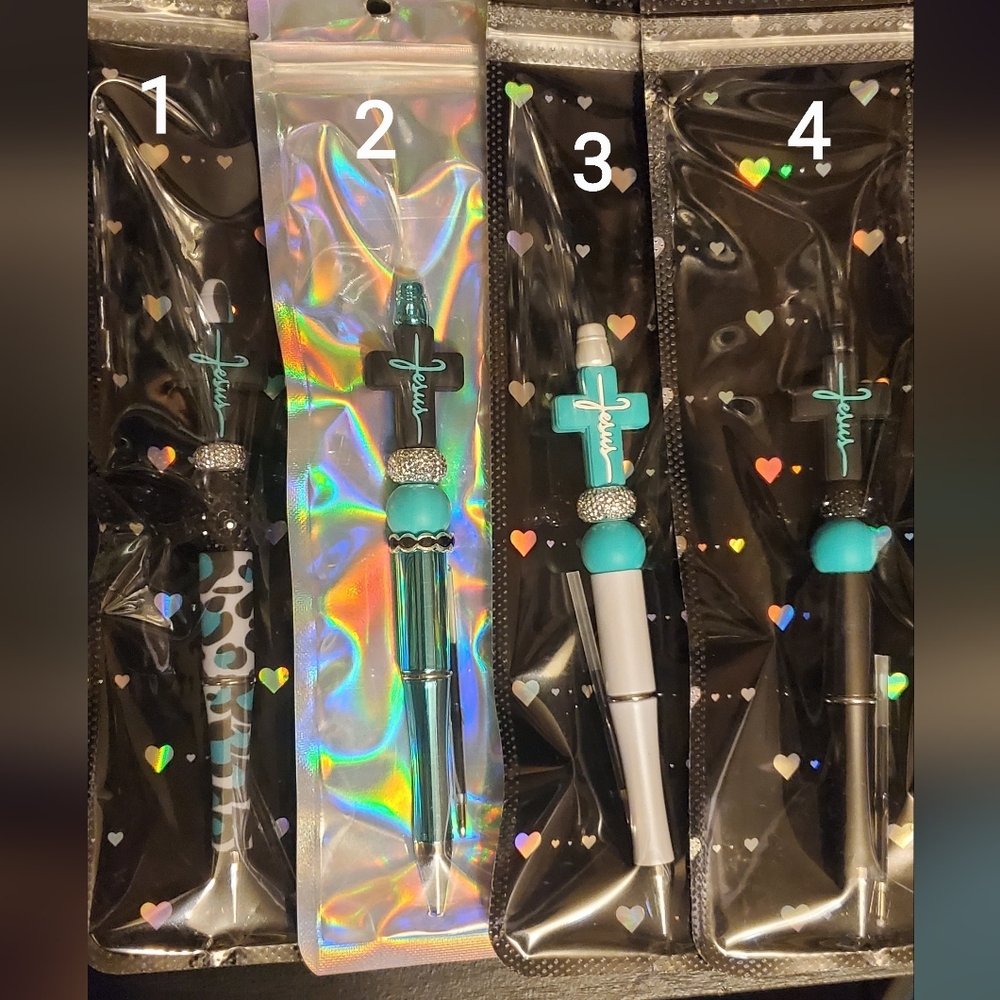 Jesus beaded pens